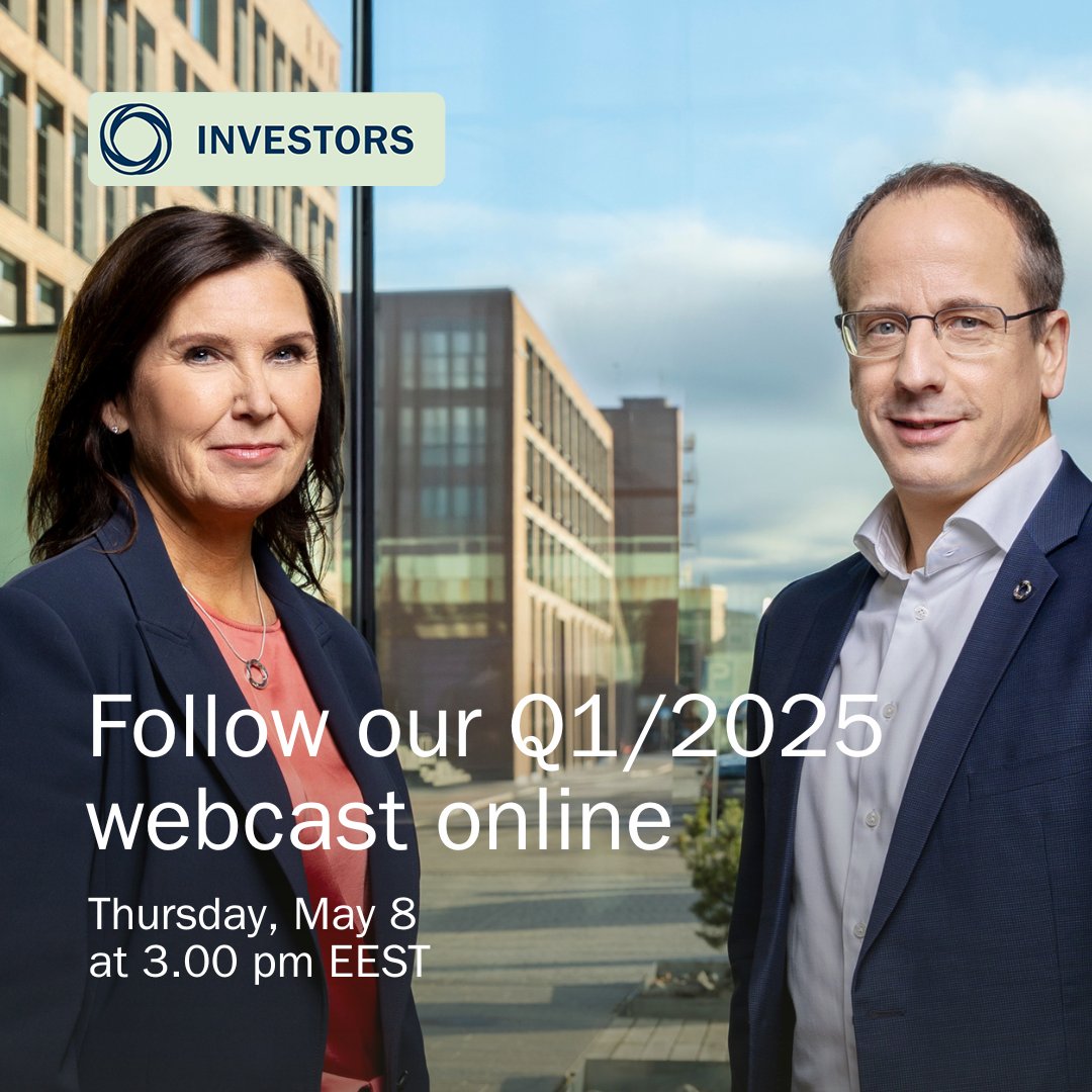 Watch our live result webcast hosted by CEO Kati ter Horst and CFO Marc-Simon Schaar starting at 3.00 pm EETS at outokumpu.events.inderes.com/q1-2025