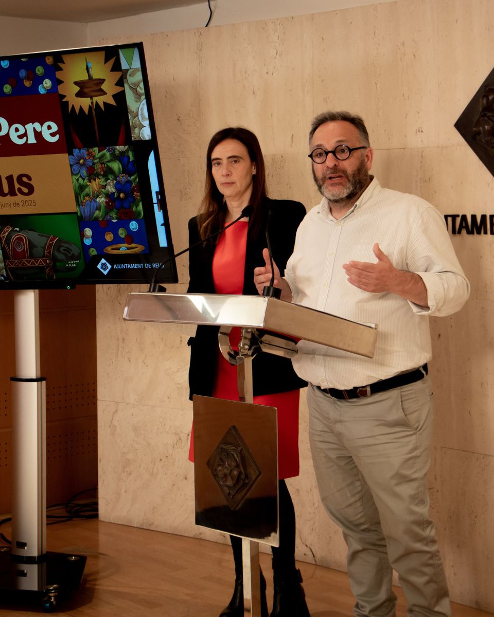 ReusCultura's tweet photo. Avui s’ha presentat el cartell i els concerts de la Festa Major de #SantPere2025.
Del 24 al 29 de juny, Reus tornarà a omplir-se d’actes, música i tradicions que ens fan viure Sant Pere com només aquí sabem fer-ho.
@reus_cat #reuscultura #barraquesreus #dantzpoint https://t.co/kHxkOBi1hZ
