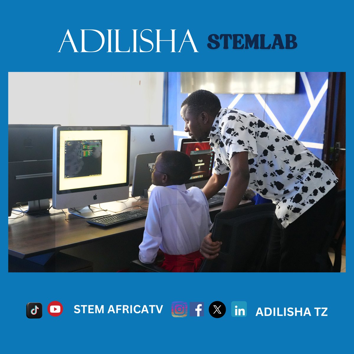 AdilishaTz's tweet photo. Coding the future, one line at a time! 💻✨
#AdilishaSTEMLab #GirlsInSTEM #FutureInnovators #STEMAfrica #TechForChange #AdilishaSTEMLab #GirlsInSTEM #STEMEducation #TechForChange #DigitalSkills #FutureInnovators #CodingForKids #TanzaniaSTEM #STEMAfrica #EmpowerThroughTech https://t.co/35bt7HIABz