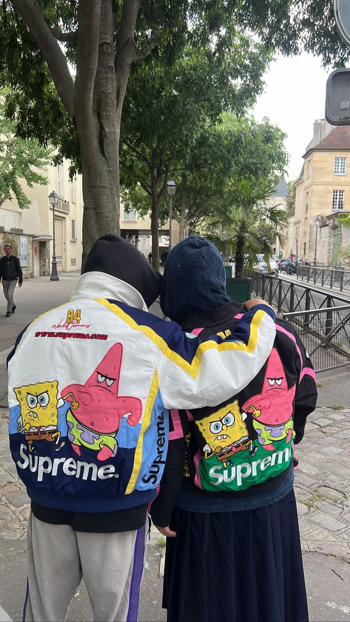 スケートボード Supreme x SpongeBob Jeff Hamilton Mesh Supreme SpongeBob SquarePants Jeff Hamilton Racing Jacket
