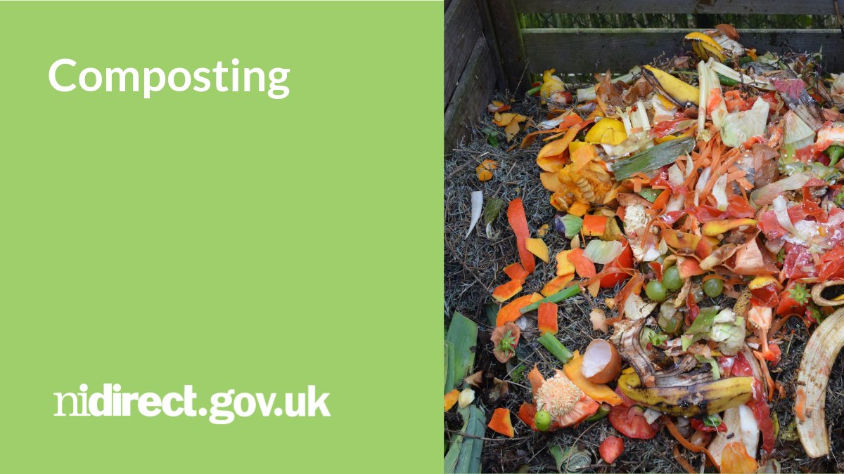 nidirect's tweet image. Turn food waste and garden cuttings into compost by either putting into your brown bin or home composting.
nidirect.gov.uk/articles/compo…
#InternationalCompostAwarenessWeek
@daera_ni