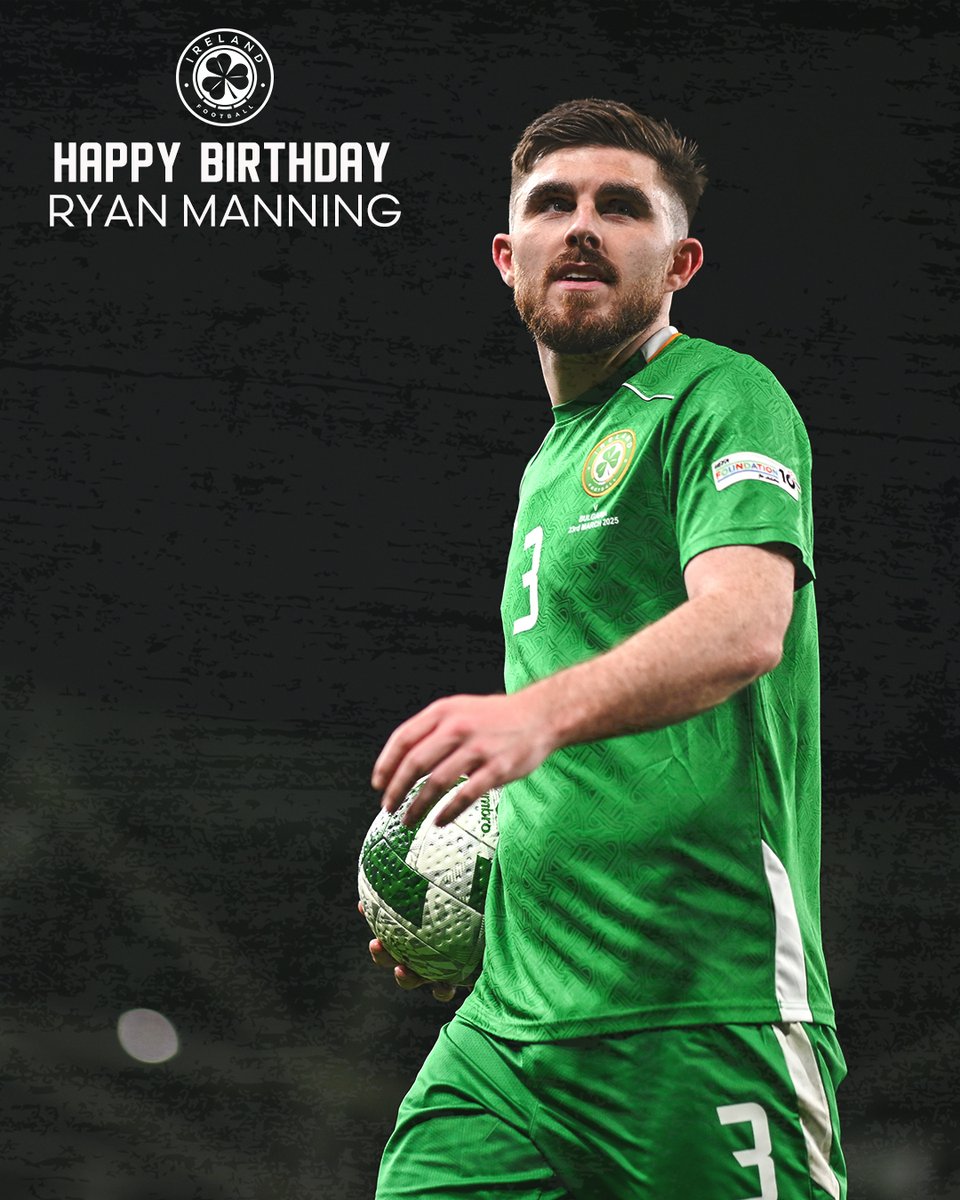 Sending Birthday wishes to Ryan Manning! 🥳☘️