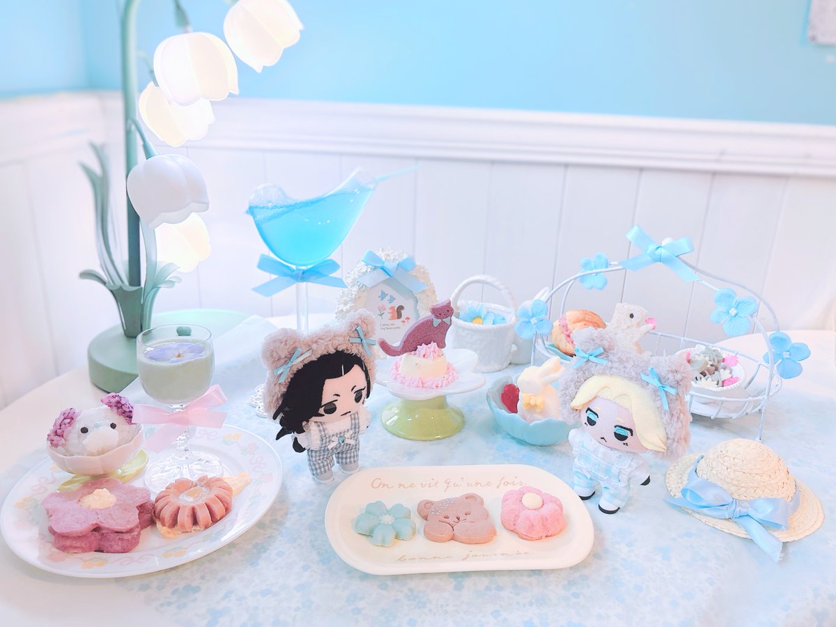 yu___211's tweet image. 🩵🧸🐇🐈‍⬛🐿️🐕🩵