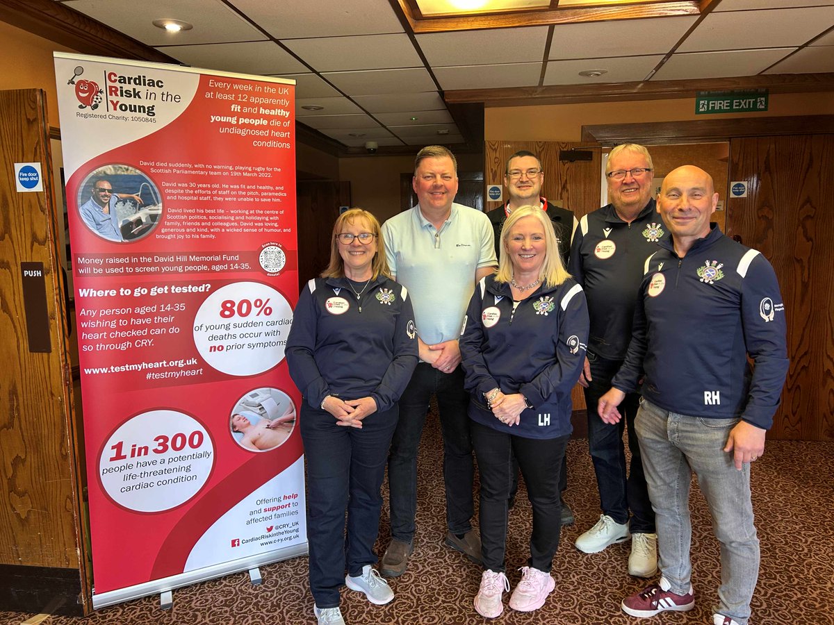 CRY (@cry_uk) on Twitter photo 177 people were screened on 12th and 13th of April 2025 at The Cairndale Hotel in #Dumfries. This screening was in memory of David Hill. Also in attendance was MSP <a href="/colinsmythmsp/">Colin Smyth MSP</a> Thank you to all involved. #testmyheart. 177 people were screened on 12th and 13th of April 2025 at The Cairndale Hotel in #Dumfries. This screening was in memory of David Hill. Also in attendance was MSP <a href="/colinsmythmsp/">Colin Smyth MSP</a> Thank you to all involved. #testmyheart.