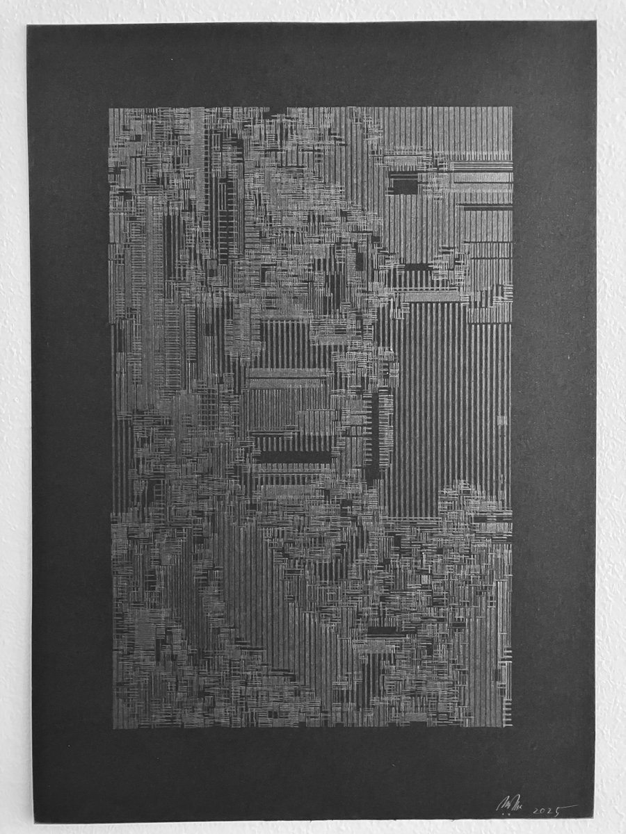 voxel_project's tweet image. 黒黒もいいよね？
#machinedrawing #plottertwitter #p5js #ペンプロッター