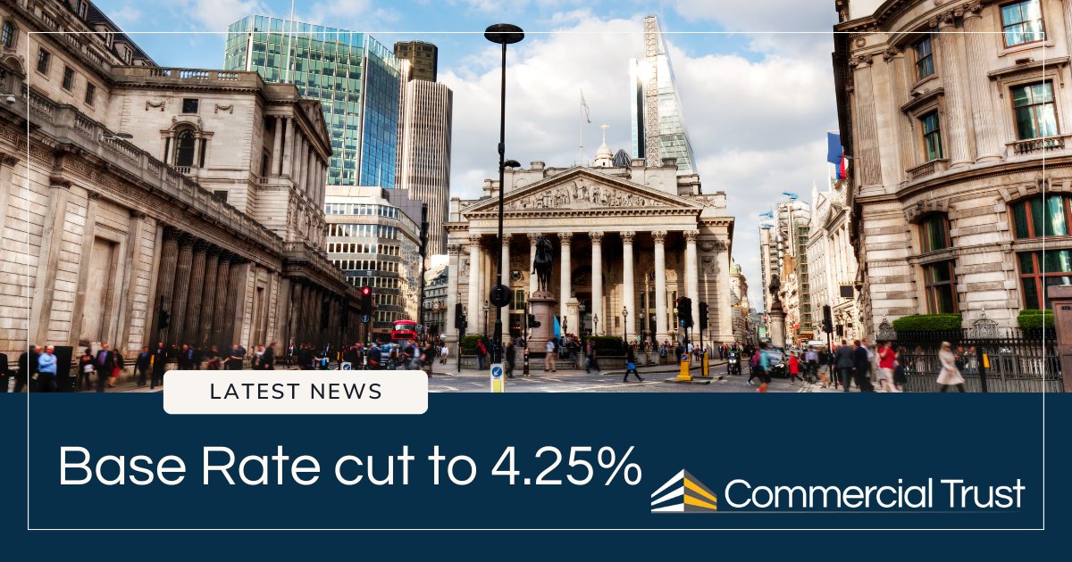 The Bank of England has announced its decision to cut the Base Rate to 4.25%.

#landlordnews #baserate #bankrate #bankofengland #interestrates