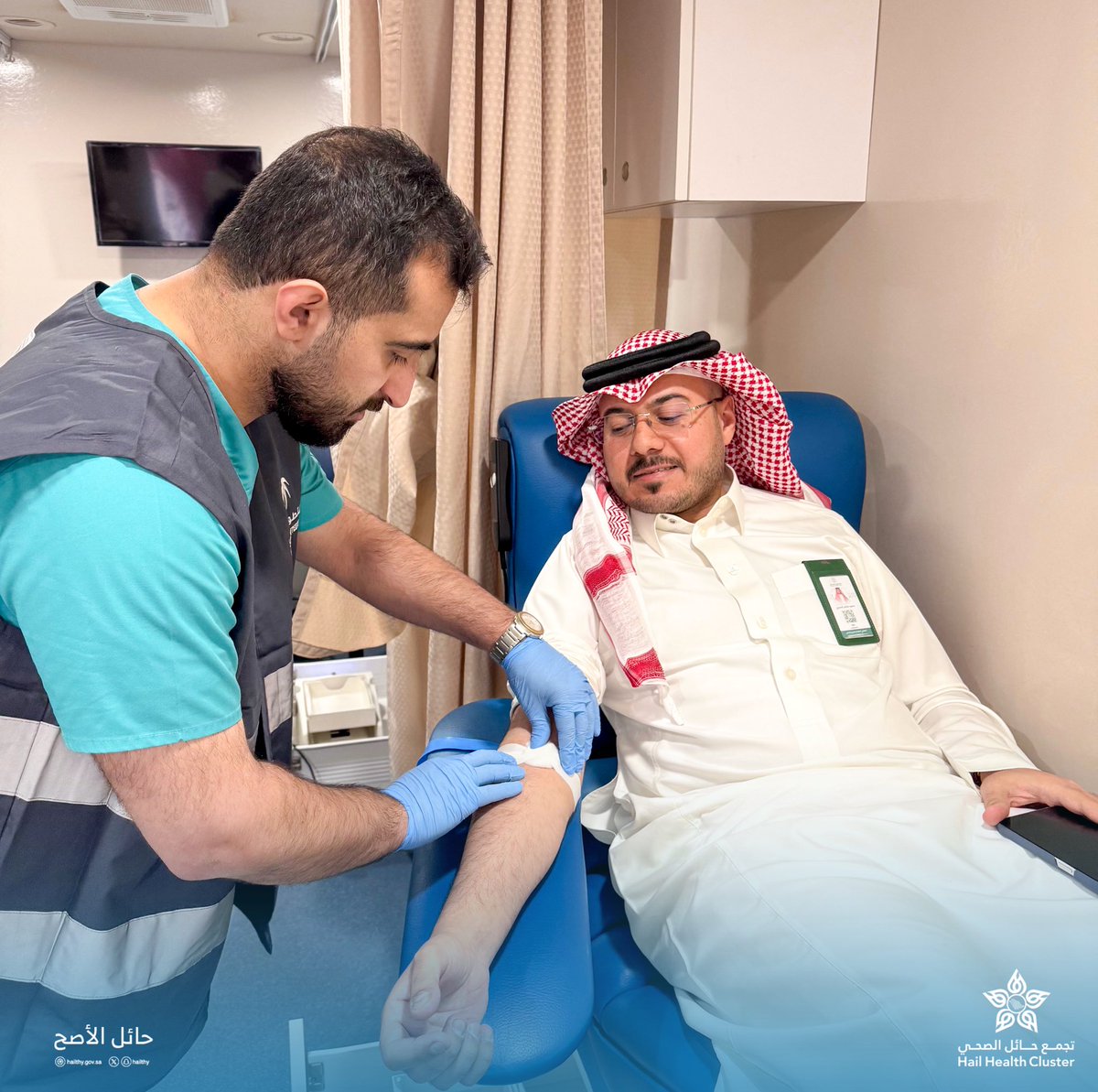 hailthy's tweet photo. #صور | 📸

تعزيزاً للوعي الصحي في المجتمع أقامت إدارة التطوع الصحي بـ #تجمع_حائل_الصحي وبالتعاون مع هيئة تطوير منطقة حائل  مُبادرة #اعمل_بصحة ، شملت عربة التبرع بالدم ، وقياس العلامات الحيوية ، وركن للاستشارات الطبية ، و العيادات الإفتراضية .

#حائل_الاصح https://t.co/Rt3uLVLTNi