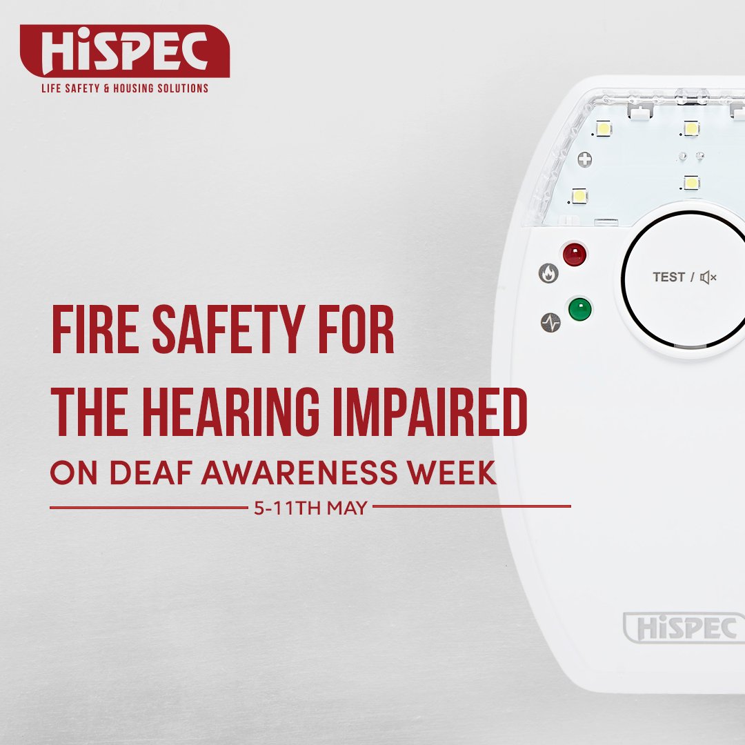 HispecElec's tweet image. Raising awareness for #DeafAwarenessWeek 👂
This year’s theme, "Breaking Barriers" highlights the importance of inclusion, especially in fire safety for those with hearing impairments 🔥#InclusiveSafety #BreakingBarriers #FireSafety
