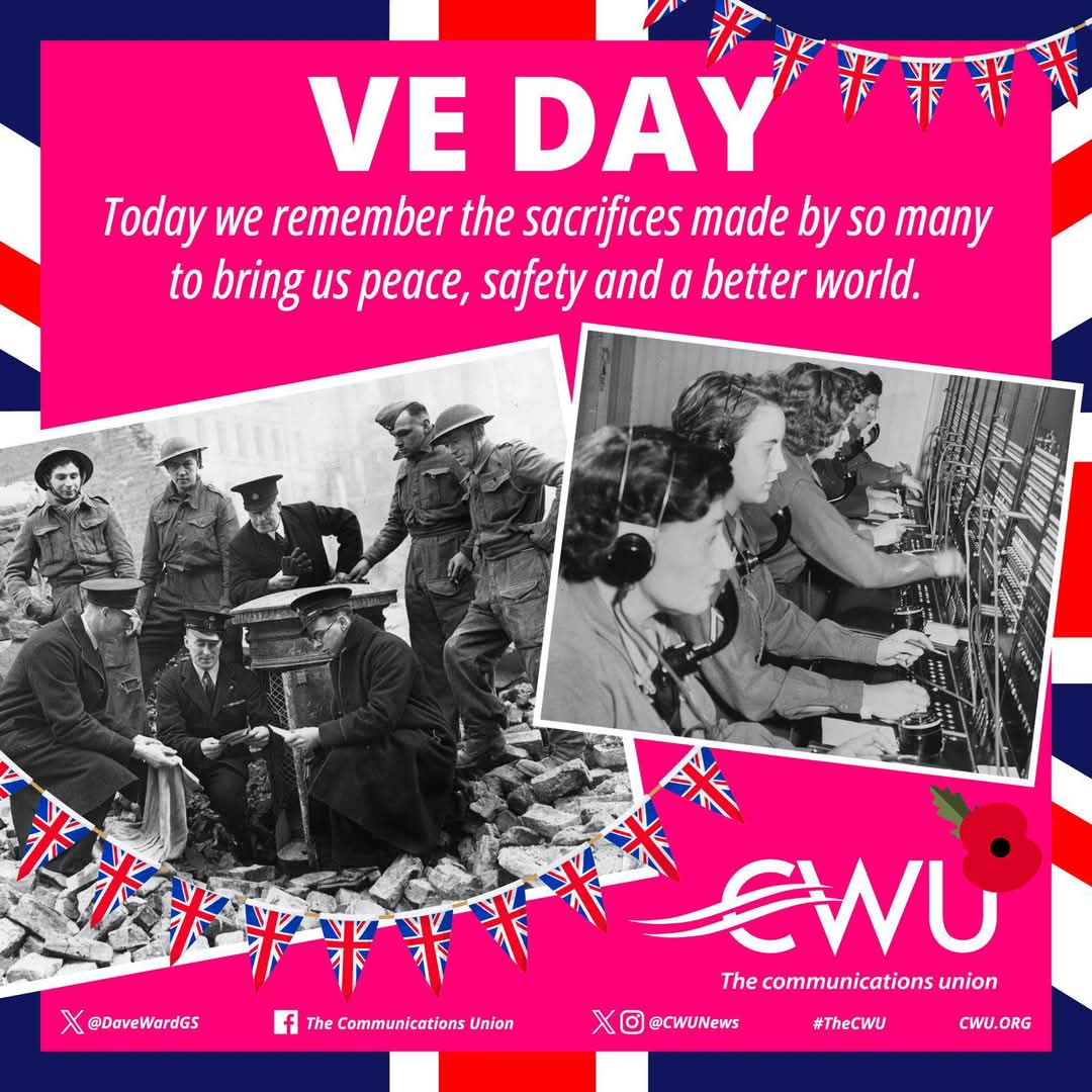 Postal and Telecom workers did so much to connect the country during the Second World War. 

Today we remember them and everyone who sacrificed so much for a better world. 

#VEDay80