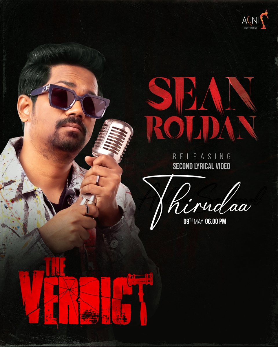 Kalakkal Cinema (@kalakkalcinema) on Twitter photo Make way for the #TheVerdict second single, โThirudaaโ to be launched by Music Director <a href="/RSeanRoldan/">Sean Roldan</a> Tomorrow @ 6PM ๐ฅ๐ถ
A <a href="/Adi_Vocals/">Aditya Rao</a> Musical ๐ต
Singers: Krithika Nelson, Aditya Rao
Lyrics: Krithika Nelson
Produced by <a href="/AgniEnt/">Agni Entertainment</a>
Written and Directed by <a href="/directionfx/">KrishnaSankar</a> Make way for the #TheVerdict second single, โThirudaaโ to be launched by Music Director <a href="/RSeanRoldan/">Sean Roldan</a> Tomorrow @ 6PM ๐ฅ๐ถ
A <a href="/Adi_Vocals/">Aditya Rao</a> Musical ๐ต
Singers: Krithika Nelson, Aditya Rao
Lyrics: Krithika Nelson
Produced by <a href="/AgniEnt/">Agni Entertainment</a>
Written and Directed by <a href="/directionfx/">KrishnaSankar</a>