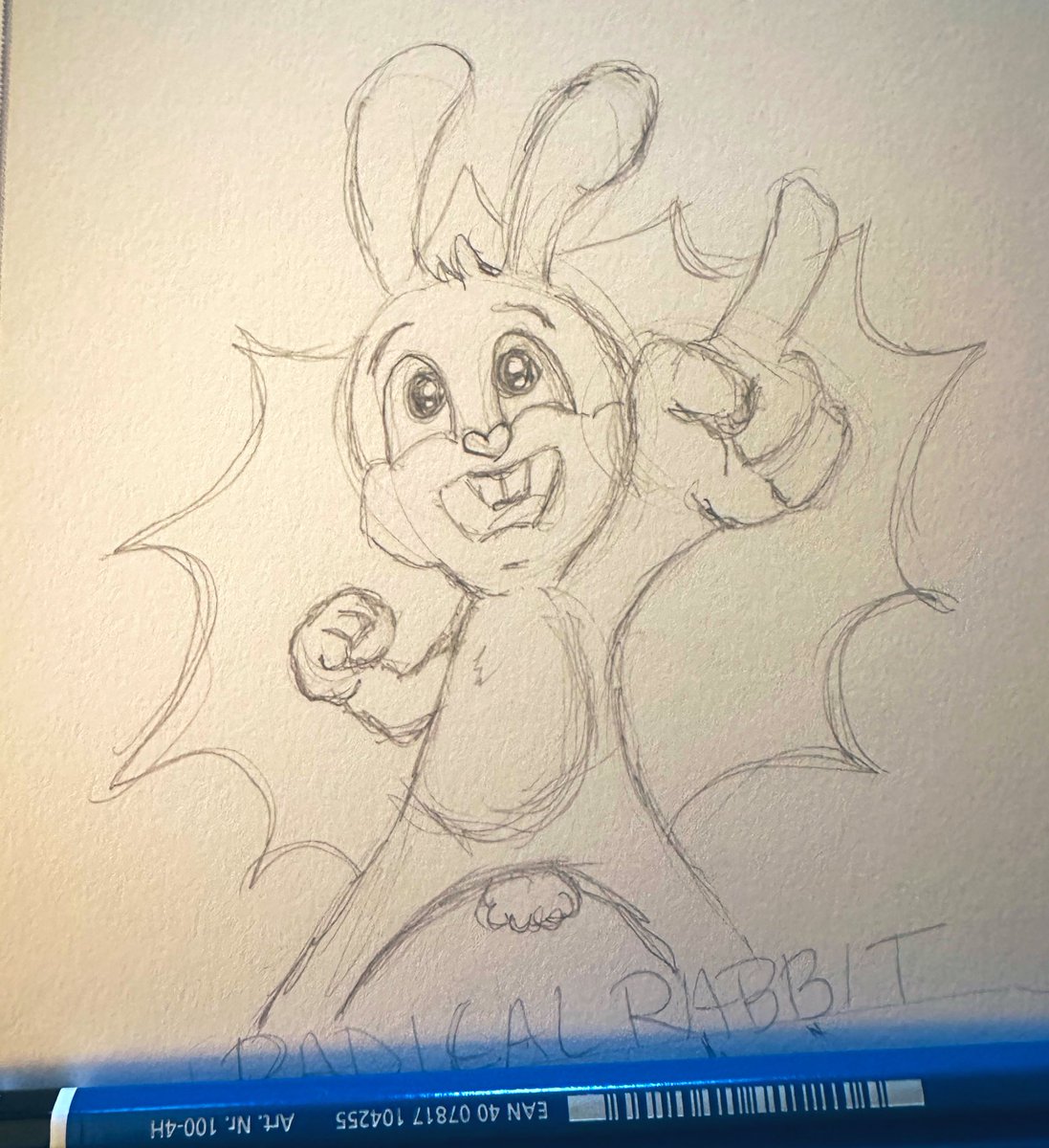 A-DOODLE-A-DAY
DAY 10 ✍️ 

R A D I C A L  R A B B I T 🐰 
Yesterday was so busy between driving to various Game Stop locations, X posts &amp; WhatNot streams I didn’t finish my doodle! 
#FanArt #VeeFriends #Manga