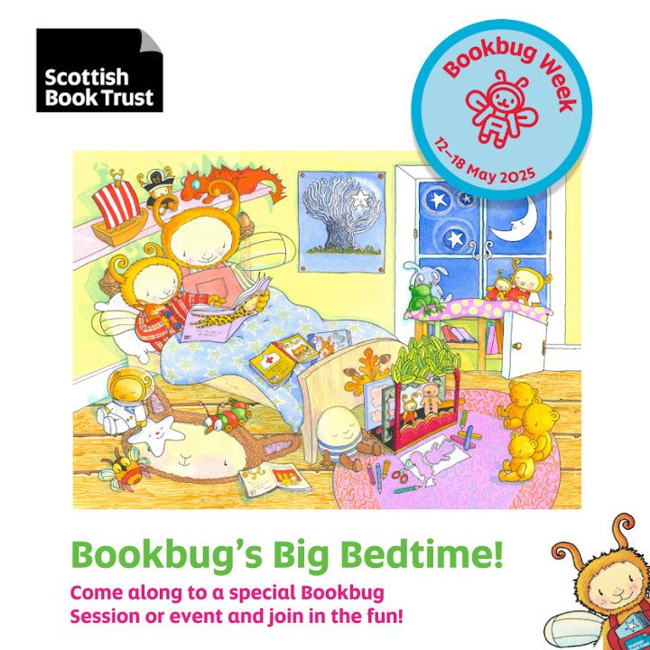LibrariesNL's tweet image. Next week is #BookbugWeek! We&apos;re celebrating with special-themed sessions and #CumbernauldLib are even holding a special Bedtime Bookbug session at 5pm on Thursday 15 May. Call the library to book on 01236 632702.
