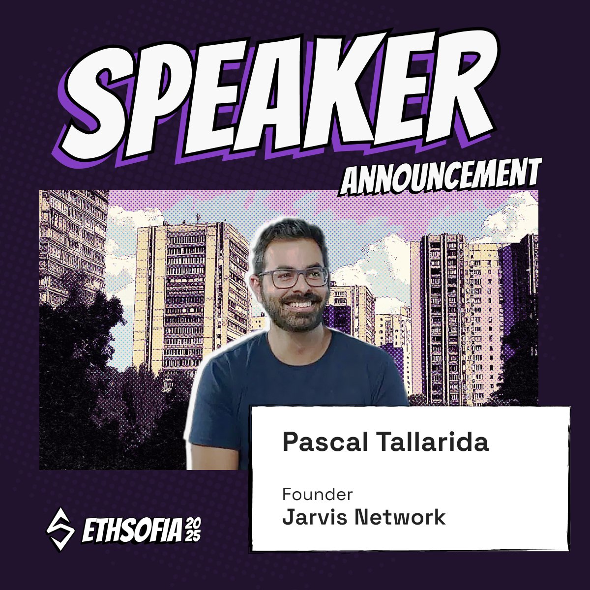 ETHSofia.eth (@ethsofiabg) on Twitter photo We're thrilled to announce Pascal Tallarida as a speaker at #ETHSofia 2025 🚀🎙️
Founder of <a href="/Jarvis_Network/">Jarvis Network 🧪🦇🔊</a>, Pascal is a #DeFi pioneer shaping the future of finance. His work is redefining backend efficiency and you'll have the privilege of hearing all about it this September 💪 We're thrilled to announce Pascal Tallarida as a speaker at #ETHSofia 2025 🚀🎙️
Founder of <a href="/Jarvis_Network/">Jarvis Network 🧪🦇🔊</a>, Pascal is a #DeFi pioneer shaping the future of finance. His work is redefining backend efficiency and you'll have the privilege of hearing all about it this September 💪