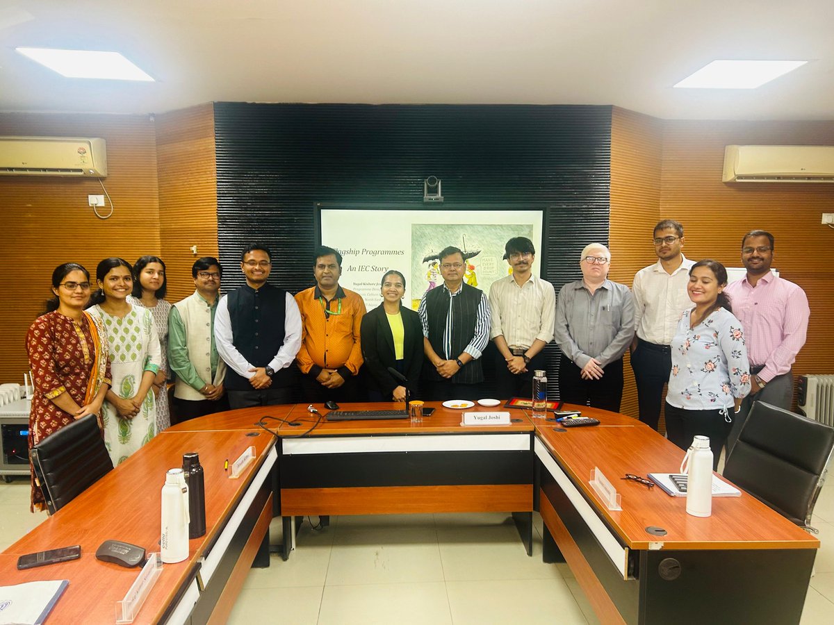 IIS Officer Trainees (@iis_now) on Twitter photo Shri Yugal Joshi, Prog. Dir., #NITIAayog, engaged #IIS probationers in a dynamic session on flagship Govt schemes, stressing that “The success of policy lies in how well it is communicated to the citizens.”
<a href="/PMOIndia/">PMO India</a>
<a href="/NITIAayog/">NITI Aayog</a>
<a href="/IIMC_India/">Indian Institute of Mass Communication</a>
<a href="/YUGALJOSHI/">YUGAL JOSHI</a> Shri Yugal Joshi, Prog. Dir., #NITIAayog, engaged #IIS probationers in a dynamic session on flagship Govt schemes, stressing that “The success of policy lies in how well it is communicated to the citizens.”
<a href="/PMOIndia/">PMO India</a>
<a href="/NITIAayog/">NITI Aayog</a>
<a href="/IIMC_India/">Indian Institute of Mass Communication</a>
<a href="/YUGALJOSHI/">YUGAL JOSHI</a>