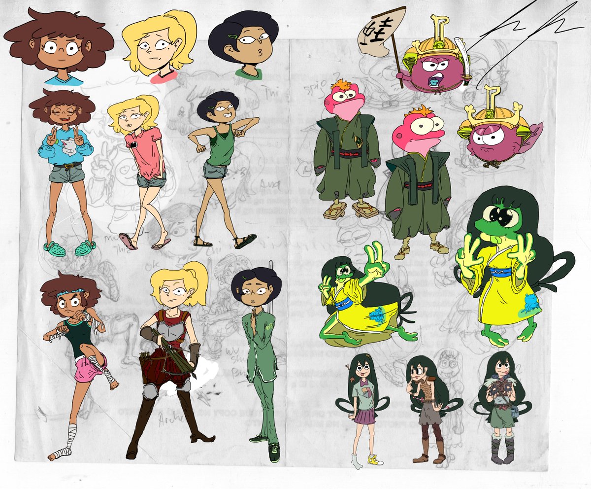 Konba_ART's tweet photo. amphibia's girls and frogs

#AmphibiaFanart 
#Amphibia
#AnneBoonchuy 
#SashaWaybright
#MarcyWu  
#SprigPlanter
#PollyPlanter
#Froppy https://t.co/Pknv2Ms4AJ