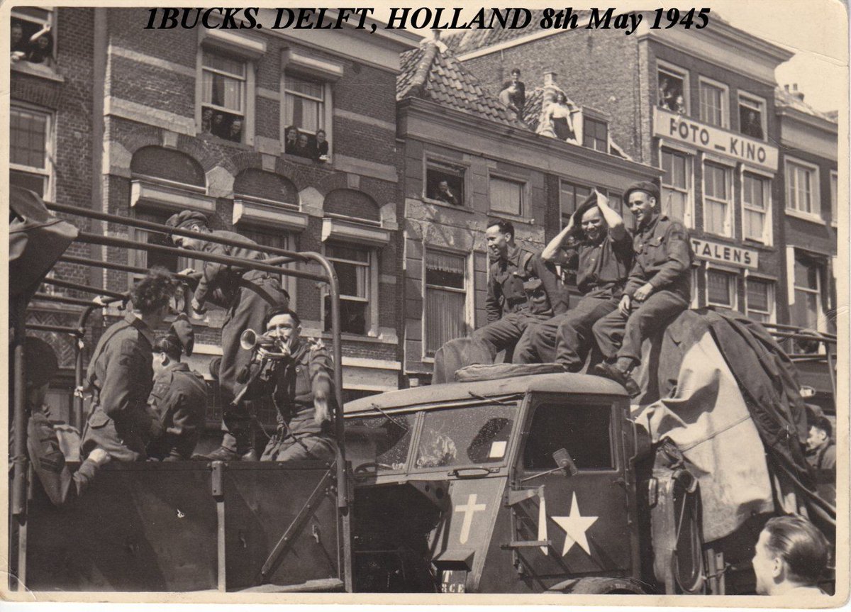 Today marks 80 years since the unconditional surrender of German armed forces in 1945.

Though fighting in Asia would continue, and many other challenges were to be faced, this was to be celebrated as the end of the war in Europe.

📷 : 1st Bucks Battalion, Oxf &amp; Bucks LI 

#VE80