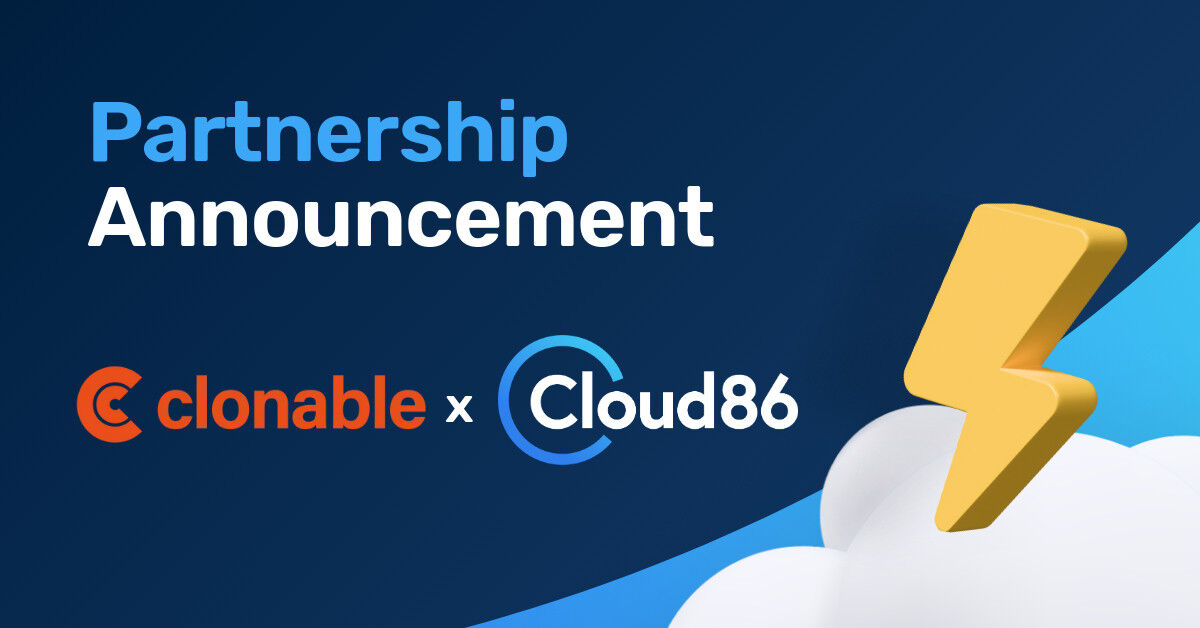 #Cloud86 × #Clonable  = 🚀 Faster Sites, 🌍 Global Reach
Launch your WooCommerce or WordPress site in new languages, instantly. 🎁 Get 6 months of Clonable FREE with select Cloud86 plans (3 months only ⏳) 👉 bit.ly/4575XmO