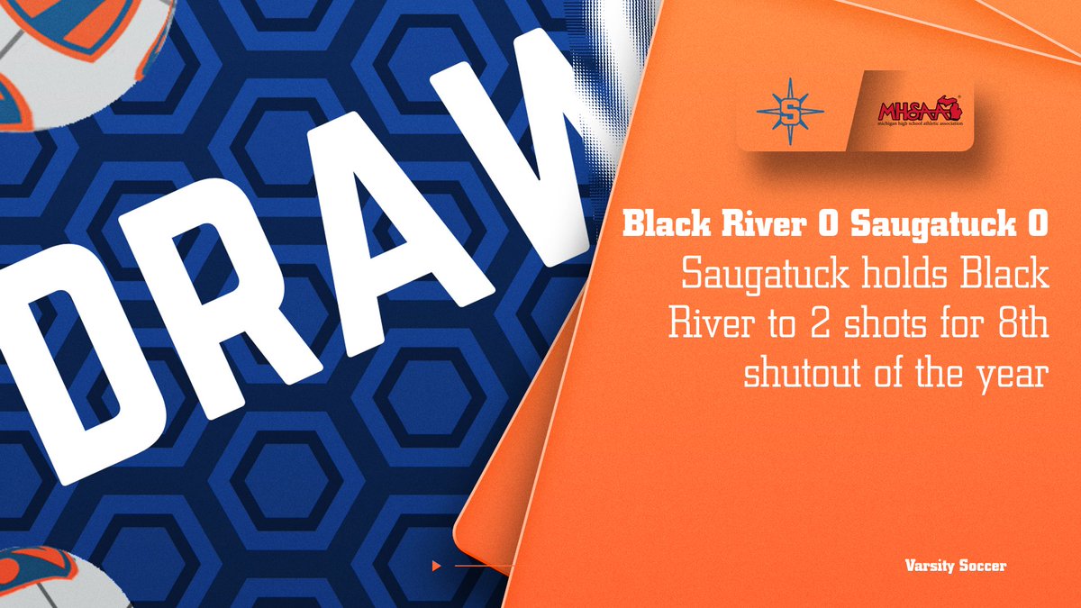 For the second year in a row, Saugatuck and Black River battled to a draw. Despite generating some scoring chances, Saugatuck couldn’t get one over the line while holding the River Rats to just two shots. JV drew 1-1 against Black River.