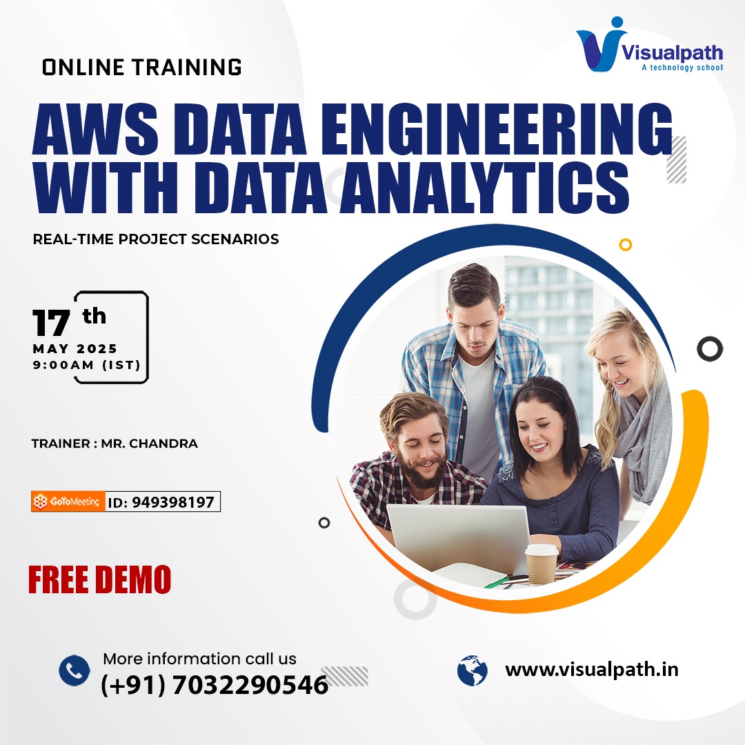 naveenkvis67093's tweet image. 🔗Join link : meet.goto.com/949398197
👉Attend Online  Free Demo On AWS Data Engineering Course by Mr.chandra
📅Demo on 17/05/2025 @9:00AM IST
📞Contact us: +91-7032290546
👉Blog link: visualpathblogs.com/category/aws-d…
🌐Visit: visualpath.in/online-aws-dat…

#AWSDataAnalytics #BigData #TechCaree
