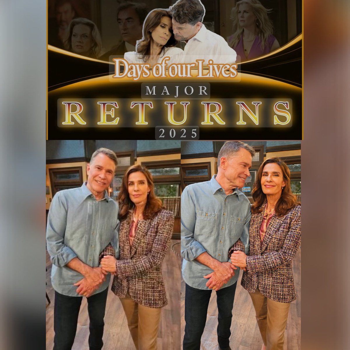 evangelia69's tweet image. With Bo and Hope set to return in a few weeks time what are you most looking forward to/hoping to see? For me, it’s all the long overdue reunions with family and friends. What about you?#Bope #PeterReckell #KristianAlfonso #BringBackBope #Days