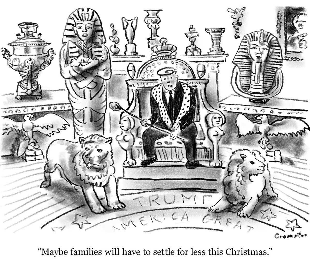 Laugh_About_It_'s tweet photo. Here’s a cartoon for you... #twodolls #saudiarabia #denmark #christmas #tariff #trump #politicalcartoons #gilt #gold #crypto #whitehouse #deal #grift #corrupt https://t.co/c8t5Fv5TIt