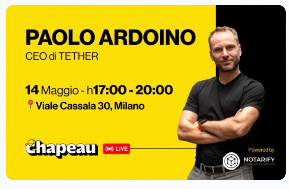 Paolo Ardoino 🤖 tweet media