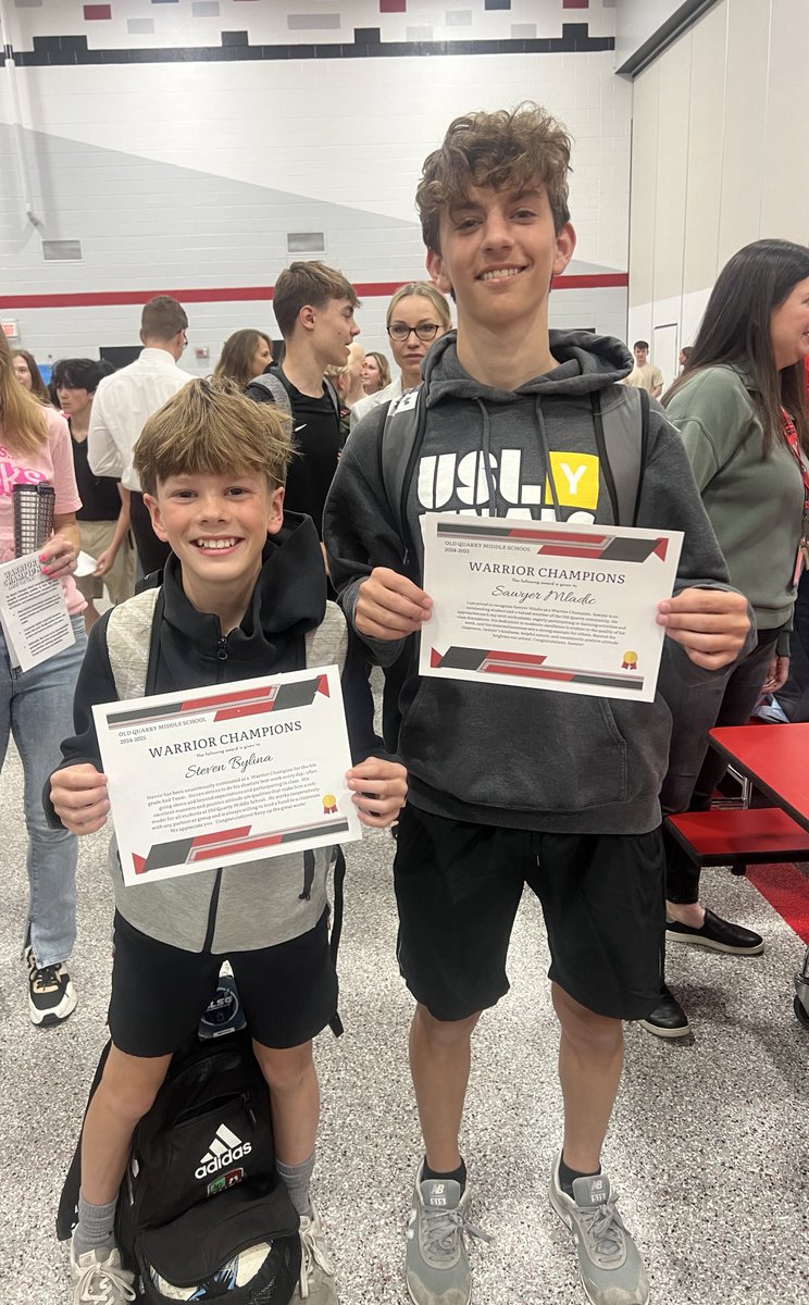 Alex Dennis (@msdennis_oq) on Twitter photo Warrior Champions on and off the field! Congrats to Sawyer and Stevie for not only being amazing athletes but crushing it in the classroom too! #oqfam <a href="/MsWintercorn/">Sarah Wintercorn</a> Warrior Champions on and off the field! Congrats to Sawyer and Stevie for not only being amazing athletes but crushing it in the classroom too! #oqfam <a href="/MsWintercorn/">Sarah Wintercorn</a>