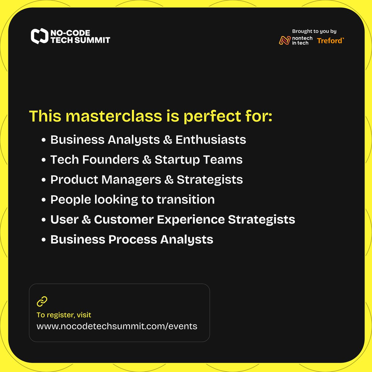 No-code Tech Summit tweet media