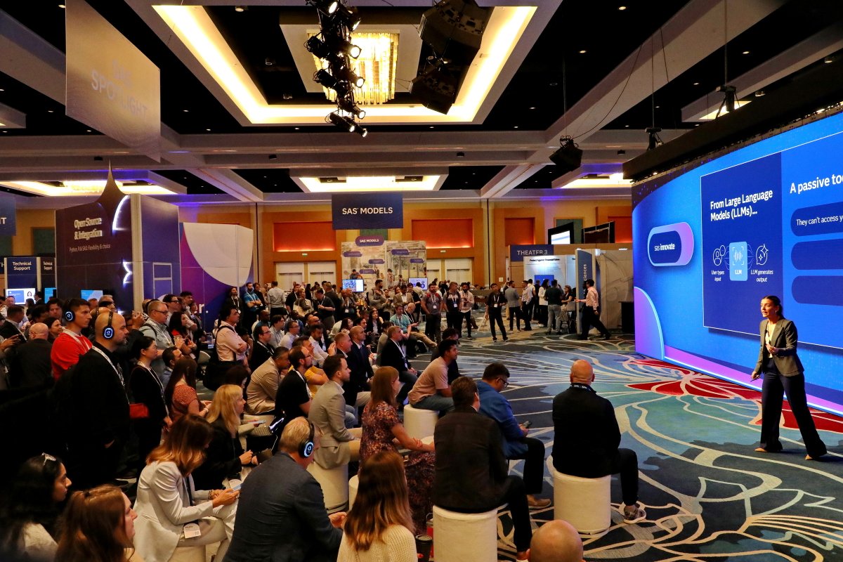 SASsoftware's tweet image. Day 2 of #SASInnovate was electric.⚡From epic announcements to the latest insights to a powerful vision for the future of data. 

We&apos;re looking at you Day 3, and you can experience it too, with a free #SASInnovate digital pass. 2.sas.com/6012NHCB2