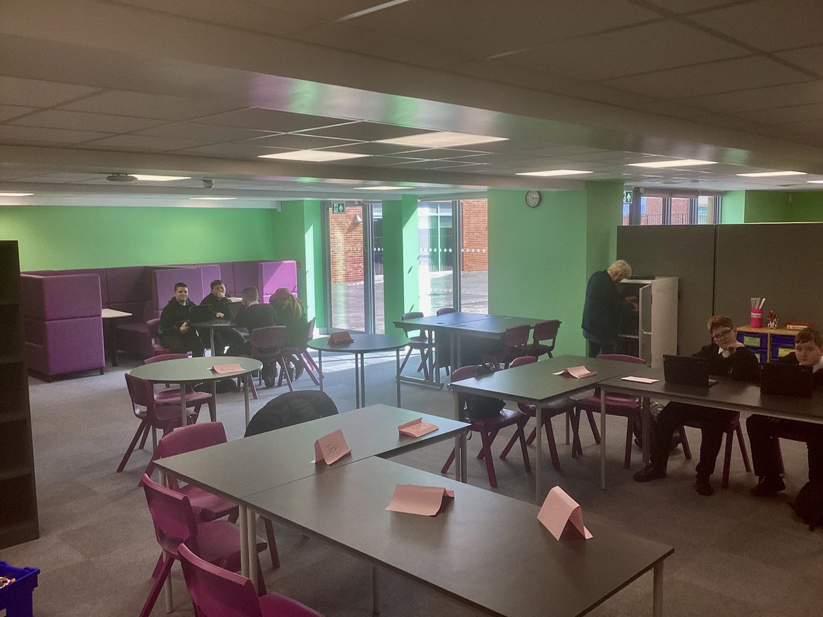Pupils at Pen y Dre enjoying their lessons in our new building. Aspire - Achieve - Believe