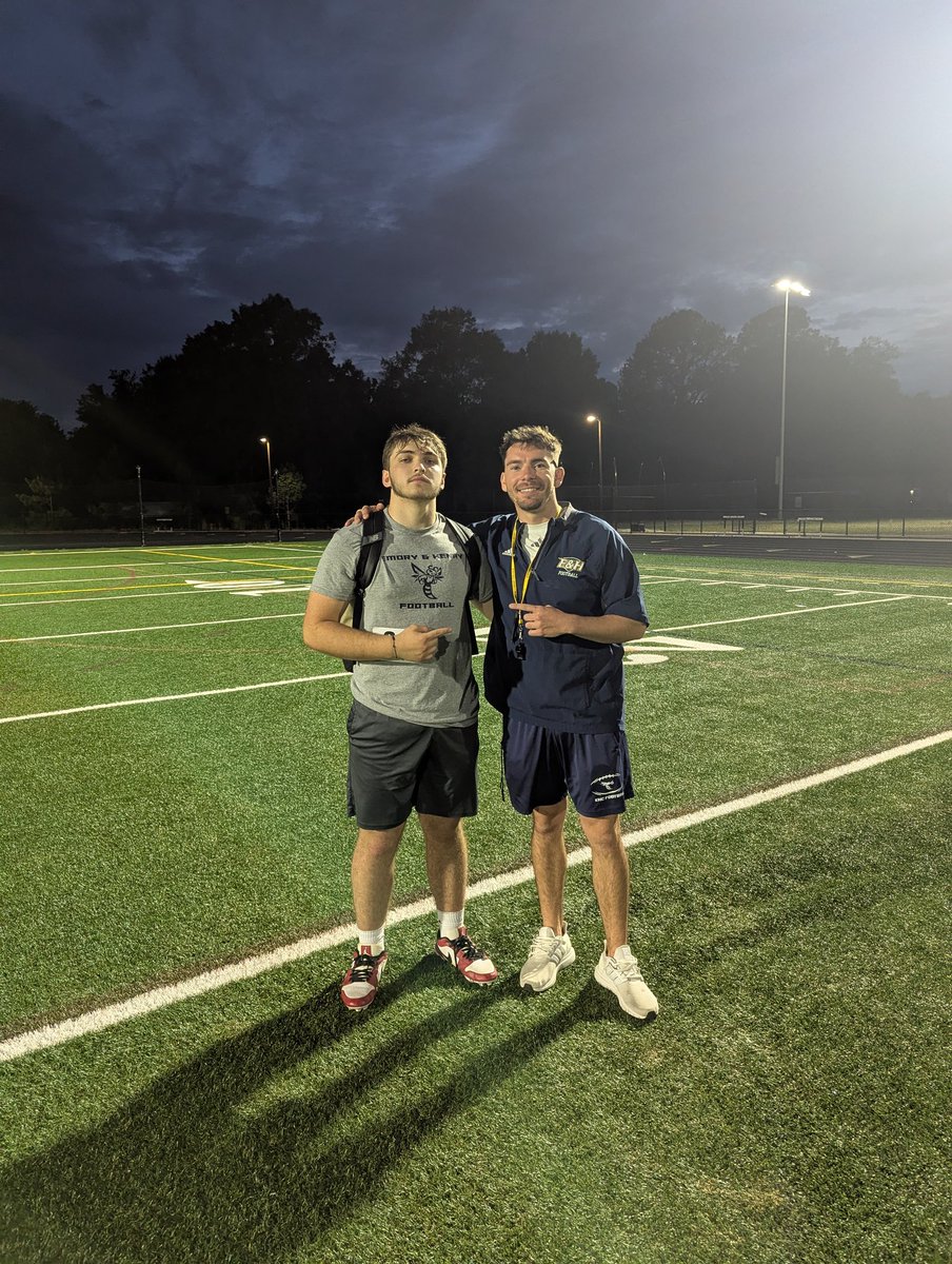 C_blev34's tweet image. Had a great time at the Emory &amp;amp; Henry football camp‼️‼️ @Its_Coach_A @CoachQHunter @_CoachShort_ @CoachDWoodson
