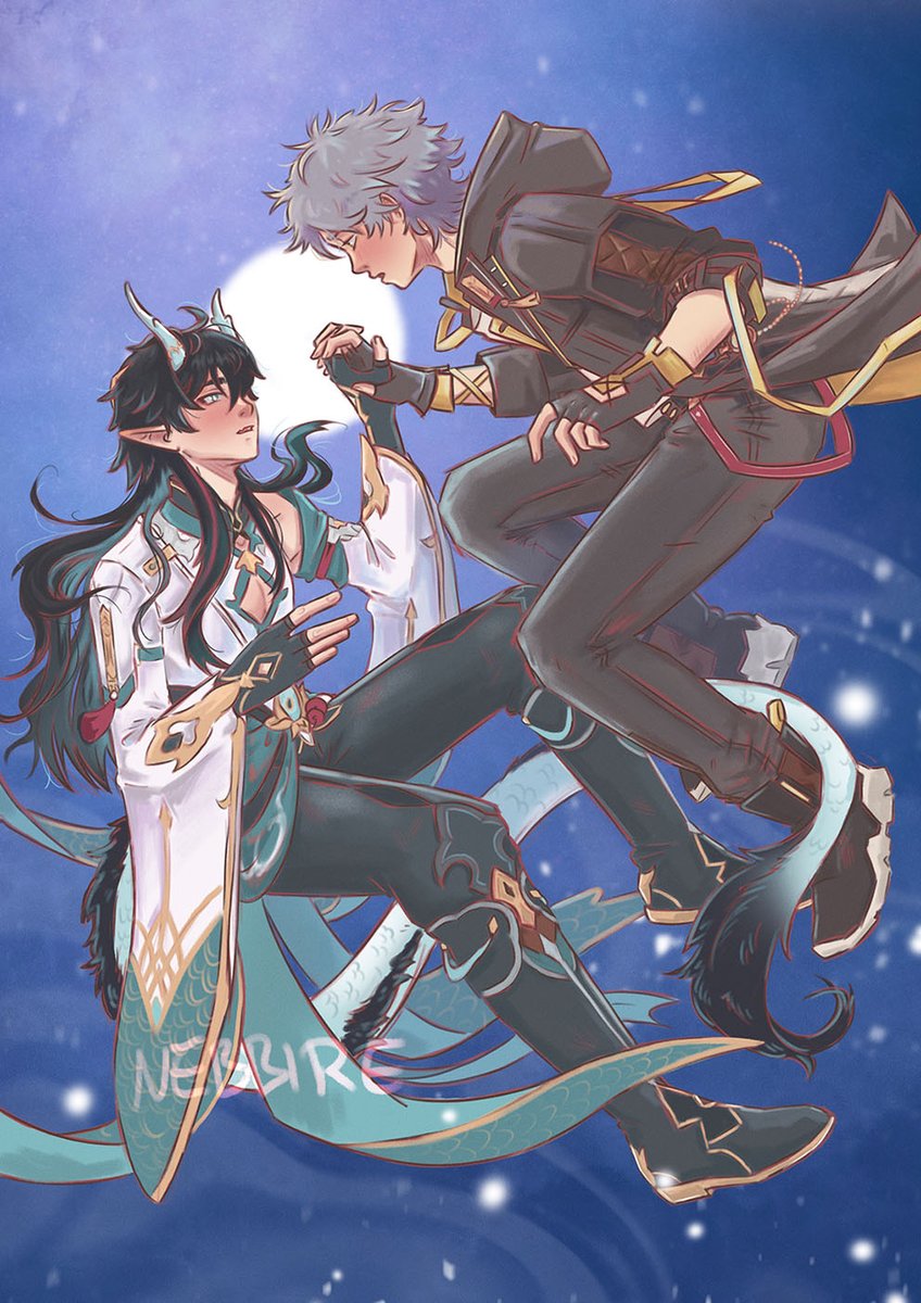 I can still  remember the first time I started the game. I stayed up extra late. The  first scene with Dan Heng and Caelus made it. I was immediately in love  with this ship🥹✨ #Dancae