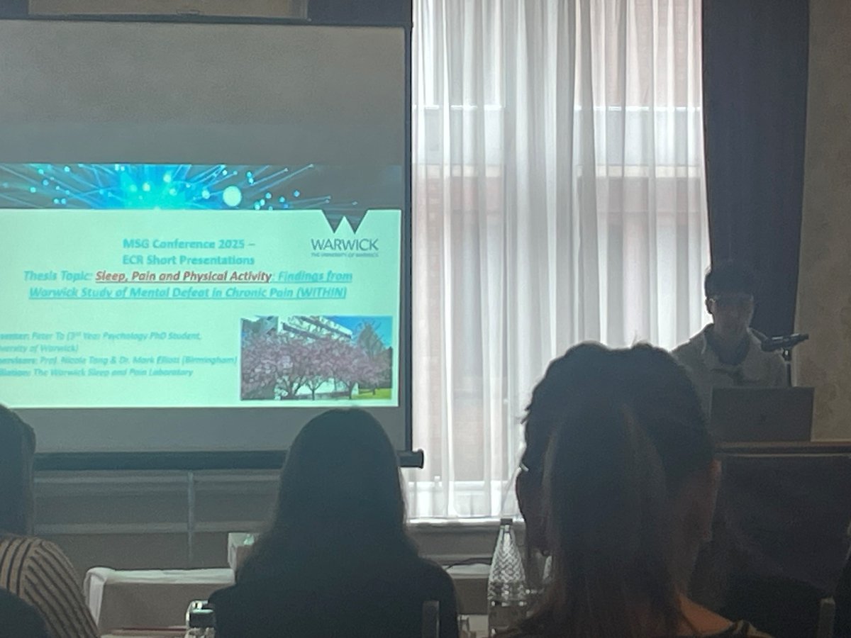 group_sleep's tweet photo. Finally, Peter To from @Warwick_SAP describes his PhD work on the WITHIN project, suggesting better perceived sleep quality may reduce next-day pain. https://t.co/8SlCiBPT45