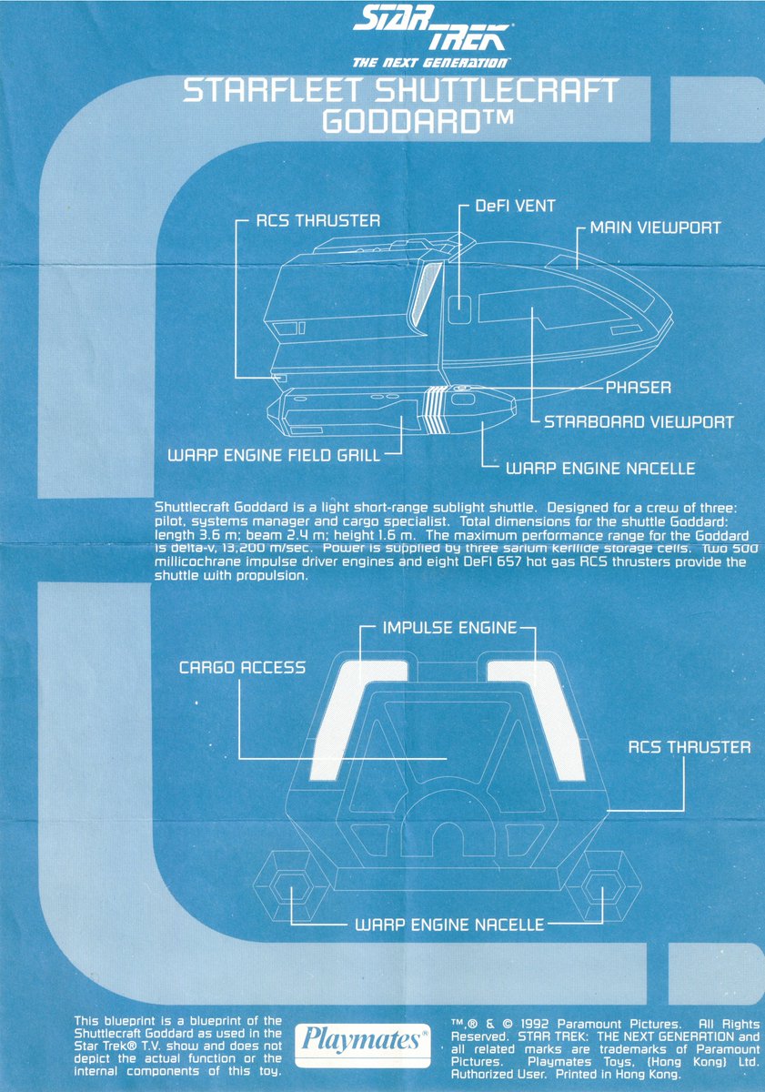 PlaymatesTrekkr's tweet photo. More Starfleet blueprints for the Enterprise-D Bridge, Type 6 Shuttlecraft and the Transporter.  You can locate the pattern buffer where Scotty spent a significant portion of his life #StarTrek #StarTrekTNG #Enterprise #Shuttlecraft #StarTrekToys https://t.co/e9FYn6ixHR
