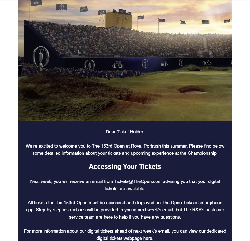 Unbelievable levels of excitement 🤩🤩🤩

#TheOpen #TheOpenChampionship #RoyalPortrush