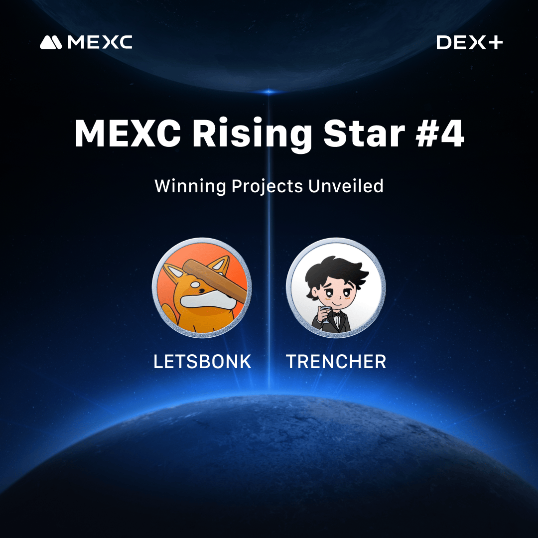 MEXC's tweet photo. Congrats to #LETSBONK &amp; #TRENCHER winning the #MEXC Rising Star #4 and securing their listing spot!🔥

🔹 LETSBONK/USDT Spot Trading Opens on May 8, 2025, 12:00 (UTC)
🔹 TRENCHER/USDT Spot Trading Opens on May 8, 2025, 12:00 (UTC)

🔗 Details: https://t.co/h7Gw0QHDgz https://t.co/oogI3s7zrd