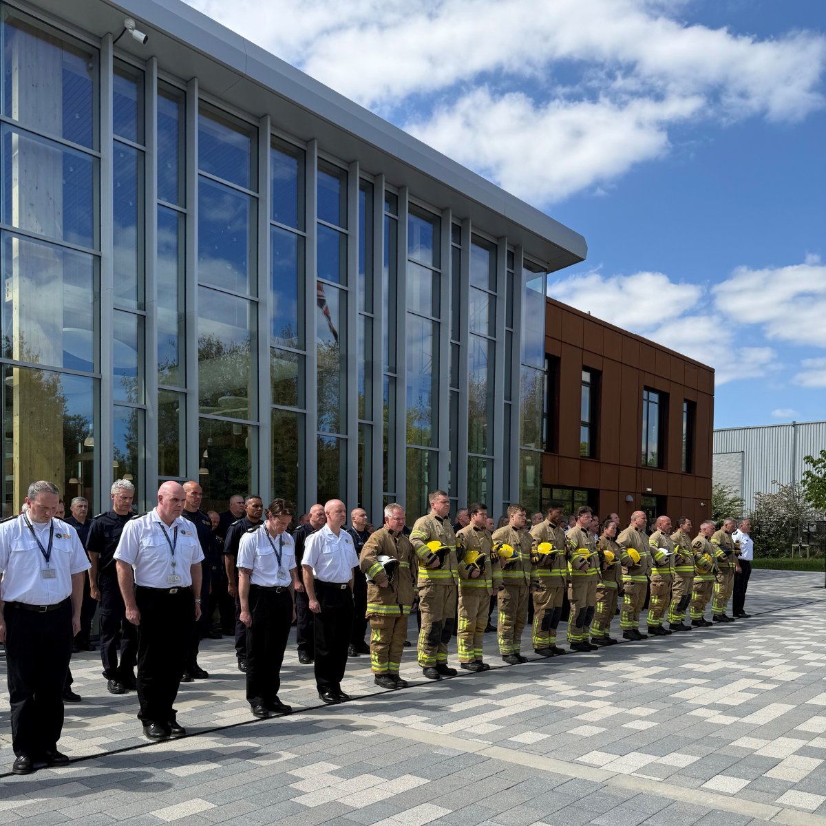 On this day in 1945, Prime Minister Winston Churchill announced the end of the Second World War in Europe.

Today, operational and non-operational staff gathered at the front of our Training and Development Academy to observe a two-minute silence.