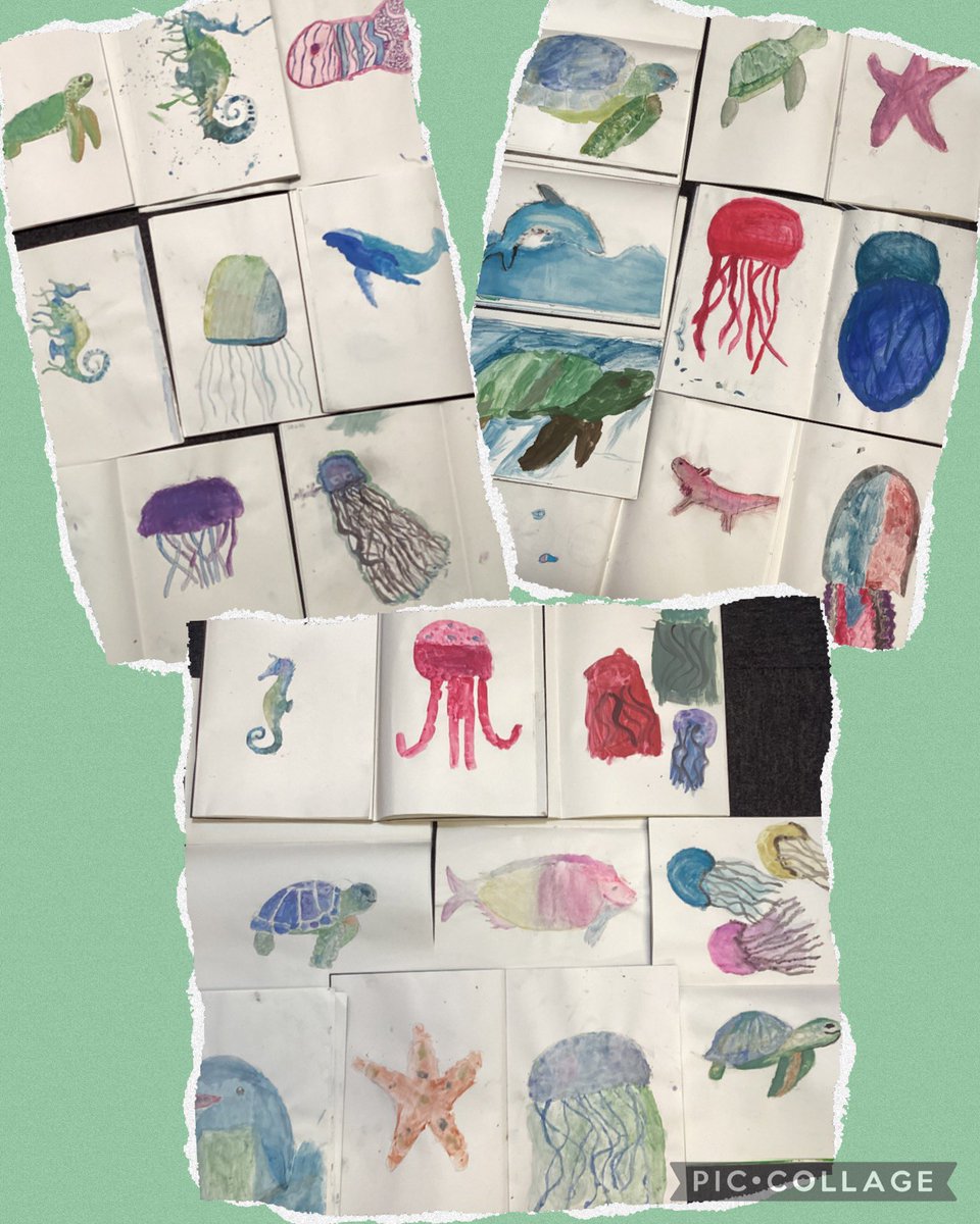Check out our water colour paintings inspired by our new book ‘This morning I met a whale.’ #5RP #ECC #EA #ACL