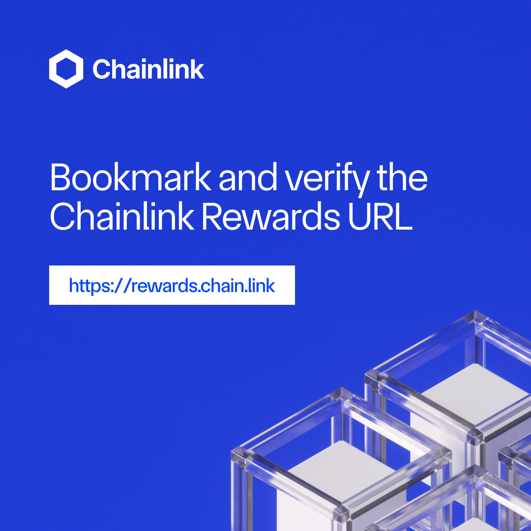 chainlink's tweet image. 🚨 Beware of Phishing Links 🚨

rewards.chain.link is the only official webpage for Chainlink Rewards.

Bookmark this URL and verify it every time you visit the site.

Stay vigilant against websites or accounts impersonating Chainlink.

This is the last post of the thread.