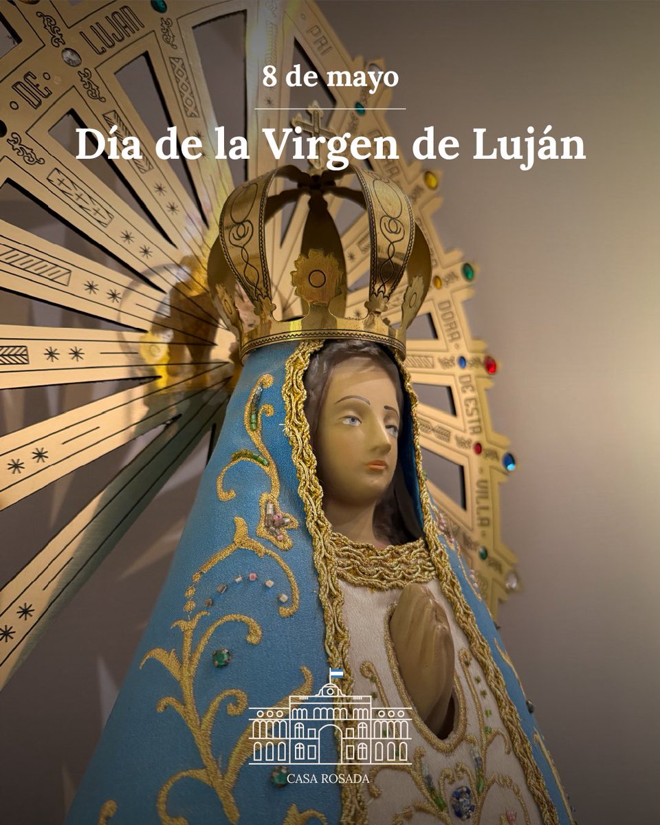 Este 8 de mayo conmemoramos el Día de la Virgen de Luján, patrona de la Argentina y figura profundamente arraigada en la fe de nuestra Nación. 

Su historia, que comenzó en el año 1630 con la llegada de su imagen a Buenos Aires, forma parte del acervo espiritual del país.

Desde