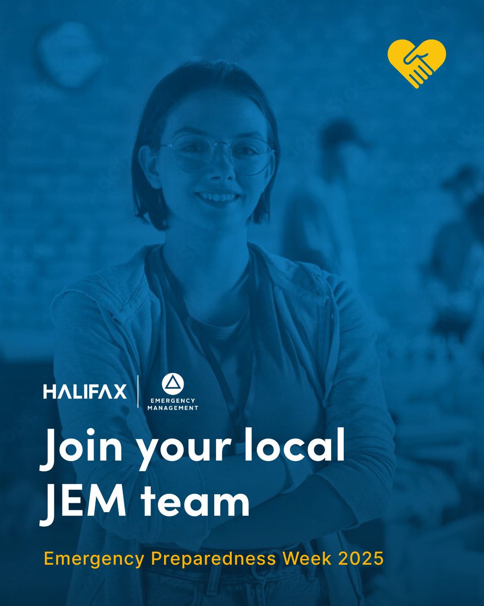 Get involved. Emergency preparedness is a community effort. Joint Emergency Management (JEM) volunteers help during emergencies and educate others. Learn how to join a JEM team: halifax.ca/safety-securit….
#EPWeek2025