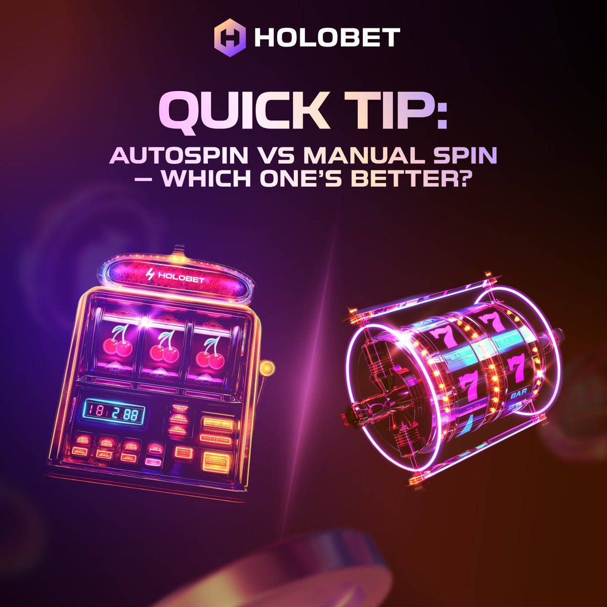 HoloBet (@holobet) on Twitter photo ๐ท ๐๐ฎ๐ข๐๐ค ๐๐ข๐ฉ: ๐๐ฎ๐ญ๐จ๐ฌ๐ฉ๐ข๐ง ๐ฏ๐ฌ ๐๐๐ง๐ฎ๐๐ฅ ๐๐ฉ๐ข๐ง โ ๐ฐ๐ก๐ข๐๐ก ๐จ๐ง๐โ๐ฌ ๐๐๐ญ๐ญ๐๐ซ?
Autospin is perfect if youโre just chillinโ and want to sit back while the game runs itself.
Manual spin gives you more control, especially when chasing bonus rounds or ๐ท ๐๐ฎ๐ข๐๐ค ๐๐ข๐ฉ: ๐๐ฎ๐ญ๐จ๐ฌ๐ฉ๐ข๐ง ๐ฏ๐ฌ ๐๐๐ง๐ฎ๐๐ฅ ๐๐ฉ๐ข๐ง โ ๐ฐ๐ก๐ข๐๐ก ๐จ๐ง๐โ๐ฌ ๐๐๐ญ๐ญ๐๐ซ?
Autospin is perfect if youโre just chillinโ and want to sit back while the game runs itself.
Manual spin gives you more control, especially when chasing bonus rounds or