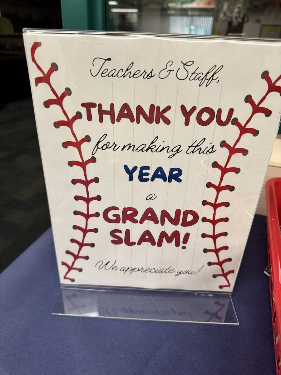 Our teachers are a Grand Slam⚾️🍎