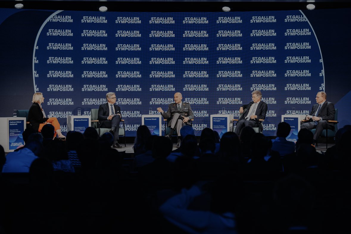 magnusbrunner's tweet photo. It was a pleasure to take part in this year’s St. Gallen Symposium — an important platform for open, cross-generational dialogue on the future of European security and global cooperation. I’m grateful for the thoughtful exchanges. 

#54SGS #ShiftingGlobalPower https://t.co/cjHiAqokKw