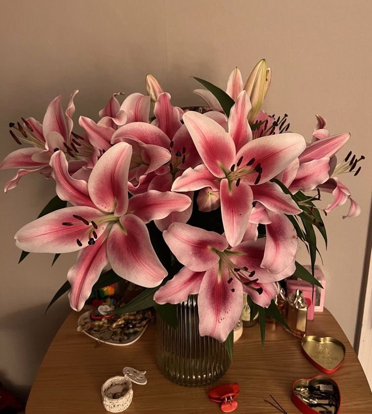 pink lillies