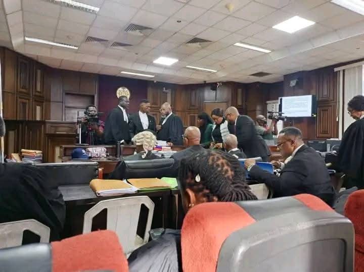 EmekaGift100's tweet photo. Mazi Nnamdi Kanu's Court Update, 08-05-2025 

Witness Reading A.GFs Letter To Court Hearing And Subsequent  Statement:  (Witness PW2-BBB reading the letter)

PROSECUTION: Mr Kanu, Do you have any statement to make with regards to the content of the recently read letter? MNK: I do not wish to make any statement on the letter from the office of AGF.

Judge: If  your name is not on the list and you are in court, get out right away or else you’d be charged with contempt. 

Witness (continues his testimony): Apart from taking videos and writing against the defendant. I have worked in investigating IPOB,MNK and ESN. MNK founded Radio Biafra, ESN, and others. We discovered that the Lagos High Court, the Ilasamaja Police Station, and the Murtala Mohammed Airport had all been burnt down, particularly in 2020. He not only called for the killing of police officers, but he also advocated for sit-at-home and instructed his followers to strictly enforce it. Even as Gulak was killed, Kanu questioned why he went out knowing that there would be sitting at home on May 30th.

Witness goes on to name states classified as part of the Biafra region proposed by Mazi Nnamdi Kanu.

Stay Tuned. 

Family Writers Press International