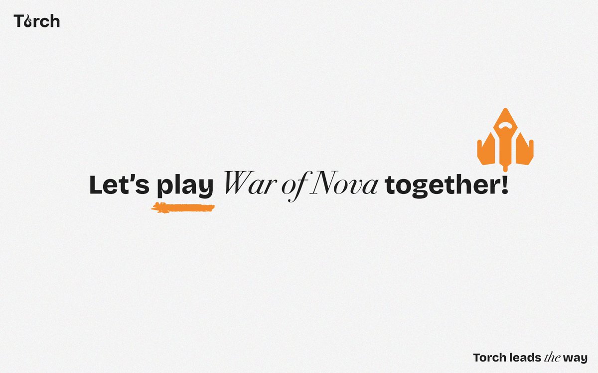 Torch (@torchct) on Twitter photo We're heading on an adventure into space! 🛸
Revolving Games' new title <a href="/warofnova/">War of Nova</a> is launching! 🪂
"As Torch, we’ll all play War of Nova together and earn the RCADE airdrop!"
Pre Register 👉 warofnova.com/?ref=torch
Last hours for early registration! Exclusive in-game We're heading on an adventure into space! 🛸
Revolving Games' new title <a href="/warofnova/">War of Nova</a> is launching! 🪂
"As Torch, we’ll all play War of Nova together and earn the RCADE airdrop!"
Pre Register 👉 warofnova.com/?ref=torch
Last hours for early registration! Exclusive in-game