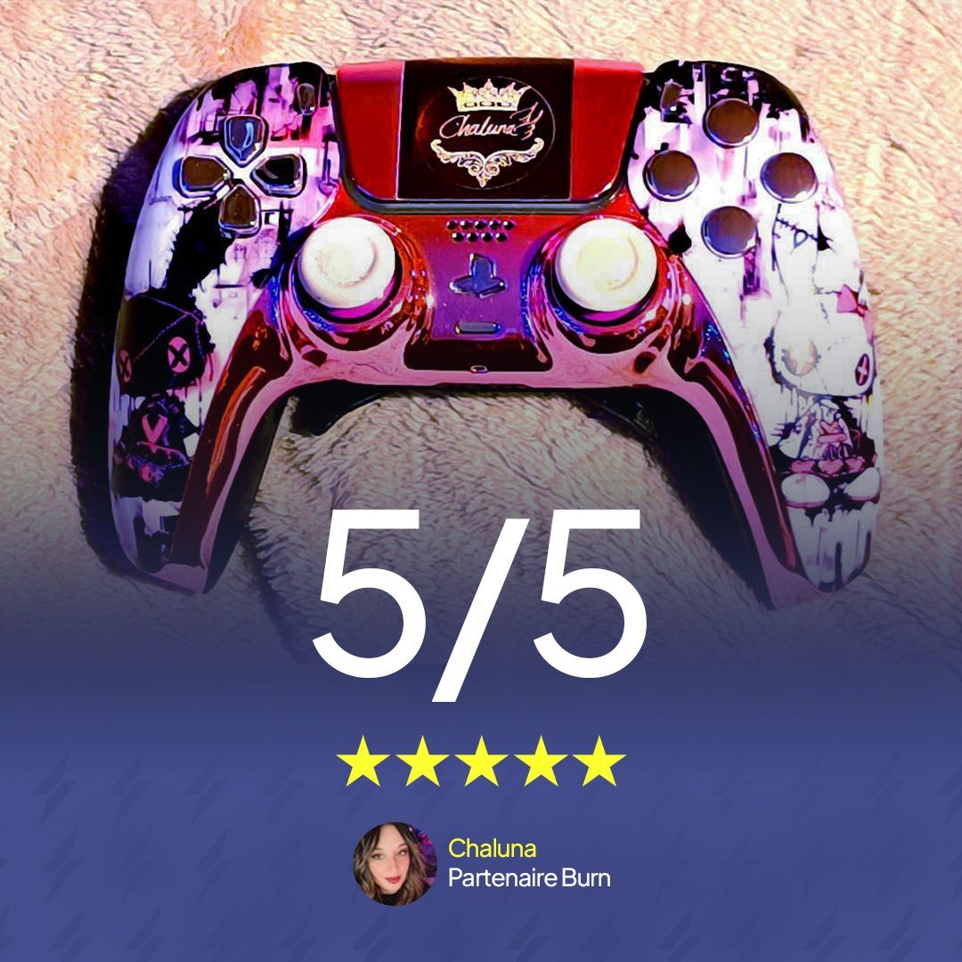 La créatrice de contenu Call of Duty, Chaluna, attribue 5 étoiles à sa manette Burn !

Très heureux de pouvoir la suivre dans ses lobbys Warzone ⚡