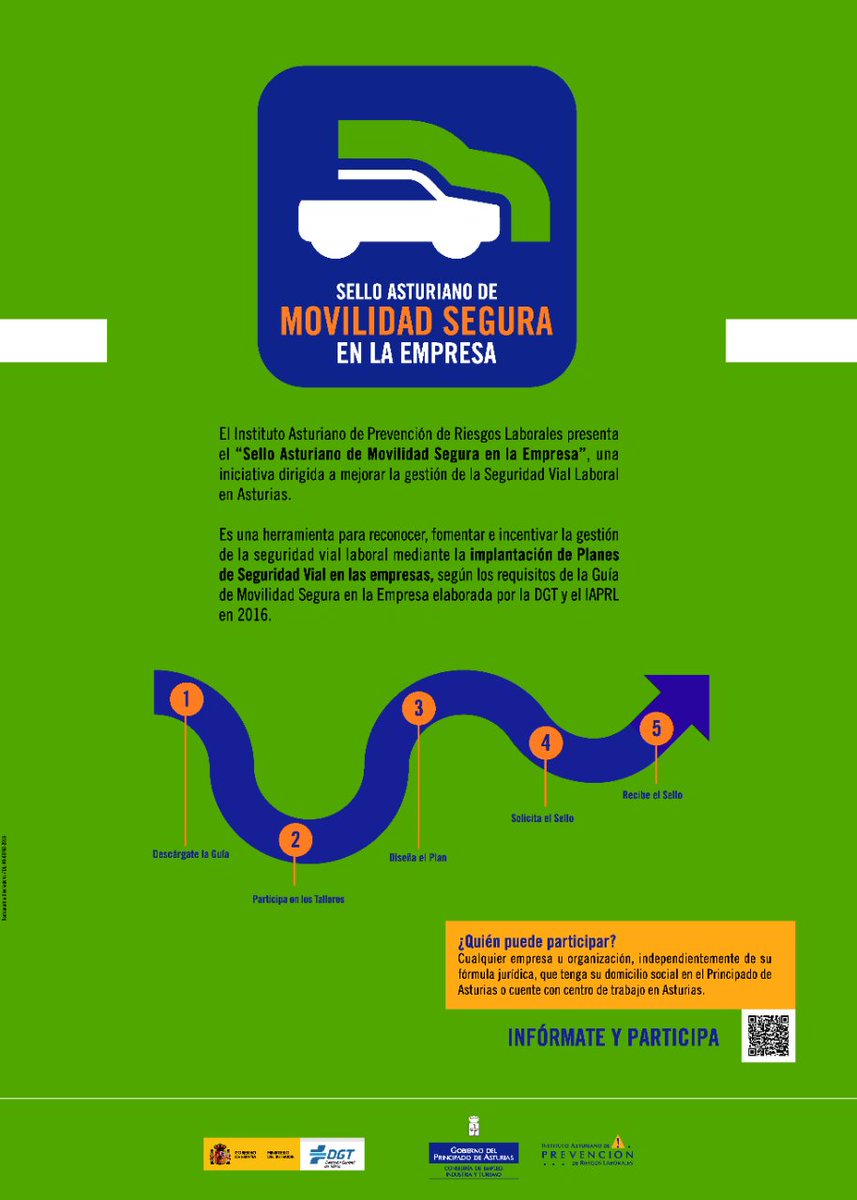 ¿Conoces el Sello Asturiano de Movilidad Segura en la Empresa? 

🟥 Es una iniciativa del <a href="/IAPRL_AST/">iaprl_ast</a>  y de la DGT Asturias, dirigida a mejorar la gestión de la #SeguridadVial Laboral en #Asturias: f.mtr.cool/cowohehlse