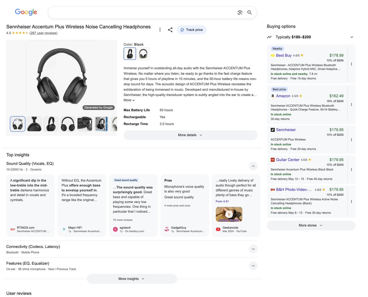 Google has shown once again why they are unbeatable when it comes to Shopping, releasing their competing product to ChatGPT a few days later.

The release of Google's product recommendations in AI Mode is here, and I'm quite impressed by the experience so far after testing out